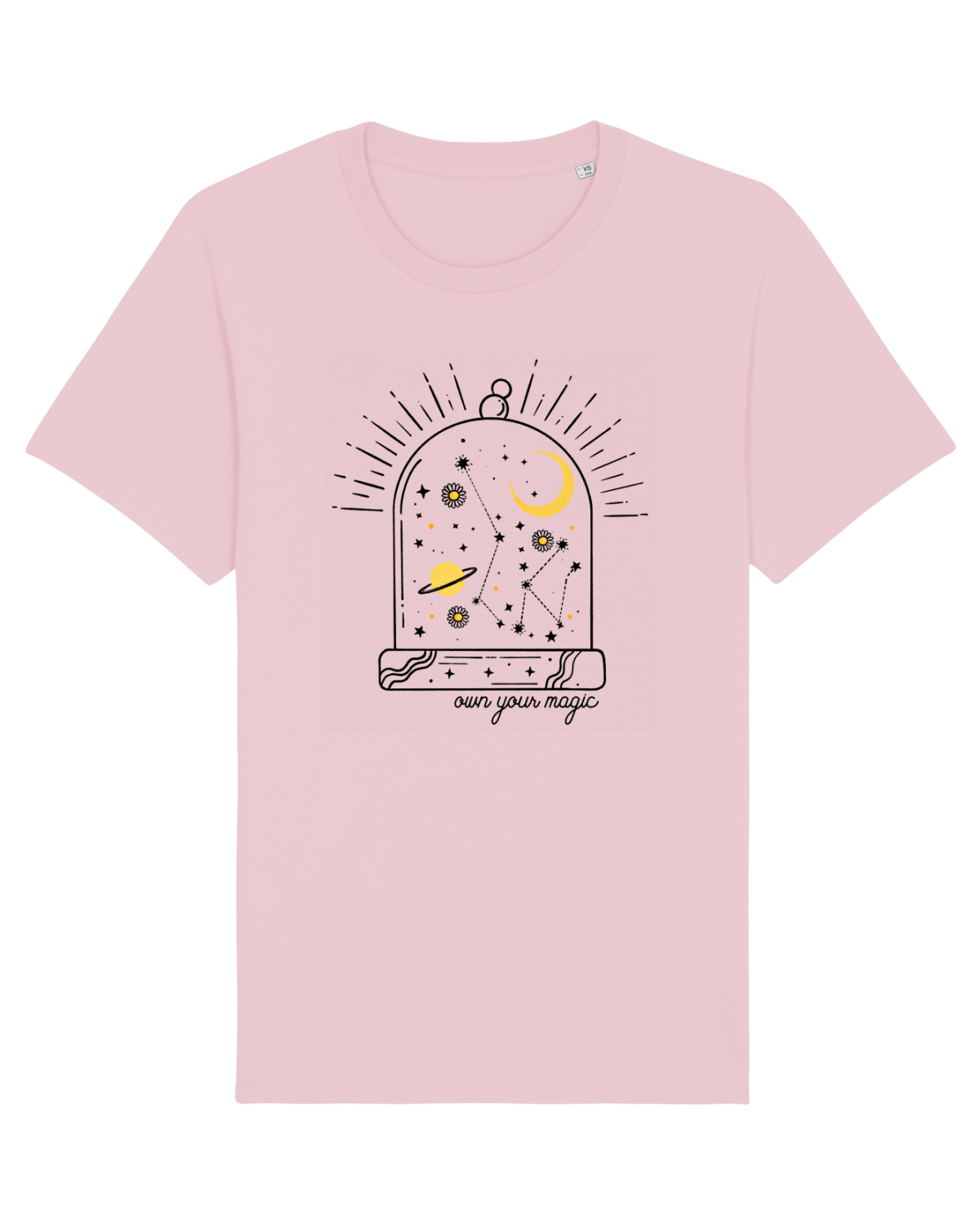 Tricou mânecă scurtă Unisex Rocker Cotton Pink