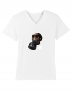 Craniu gasmaskskull Tricou mânecă scurtă guler V Bărbat Presenter