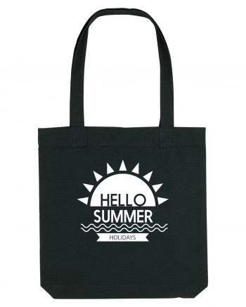 Hello Summer Holidays Black