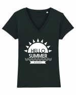 Hello Summer Holidays Tricou mânecă scurtă guler V Damă Evoker