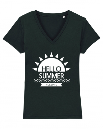 Hello Summer Holidays Black