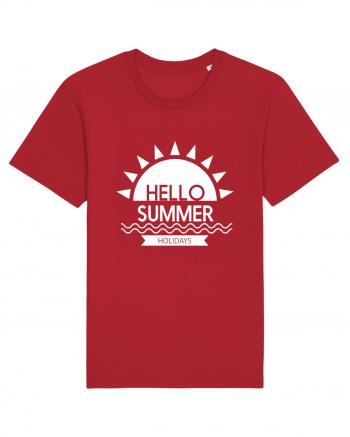 Hello Summer Holidays Red