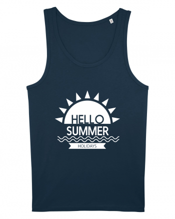 Hello Summer Holidays Navy