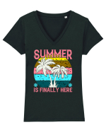 Summer Is Finally Here Tricou mânecă scurtă guler V Damă Evoker