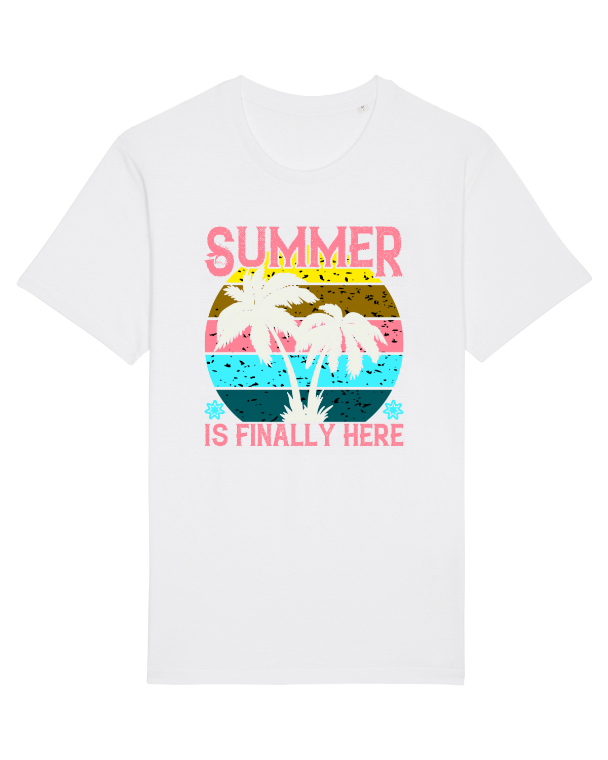 Tricou mânecă scurtă Unisex Rocker White