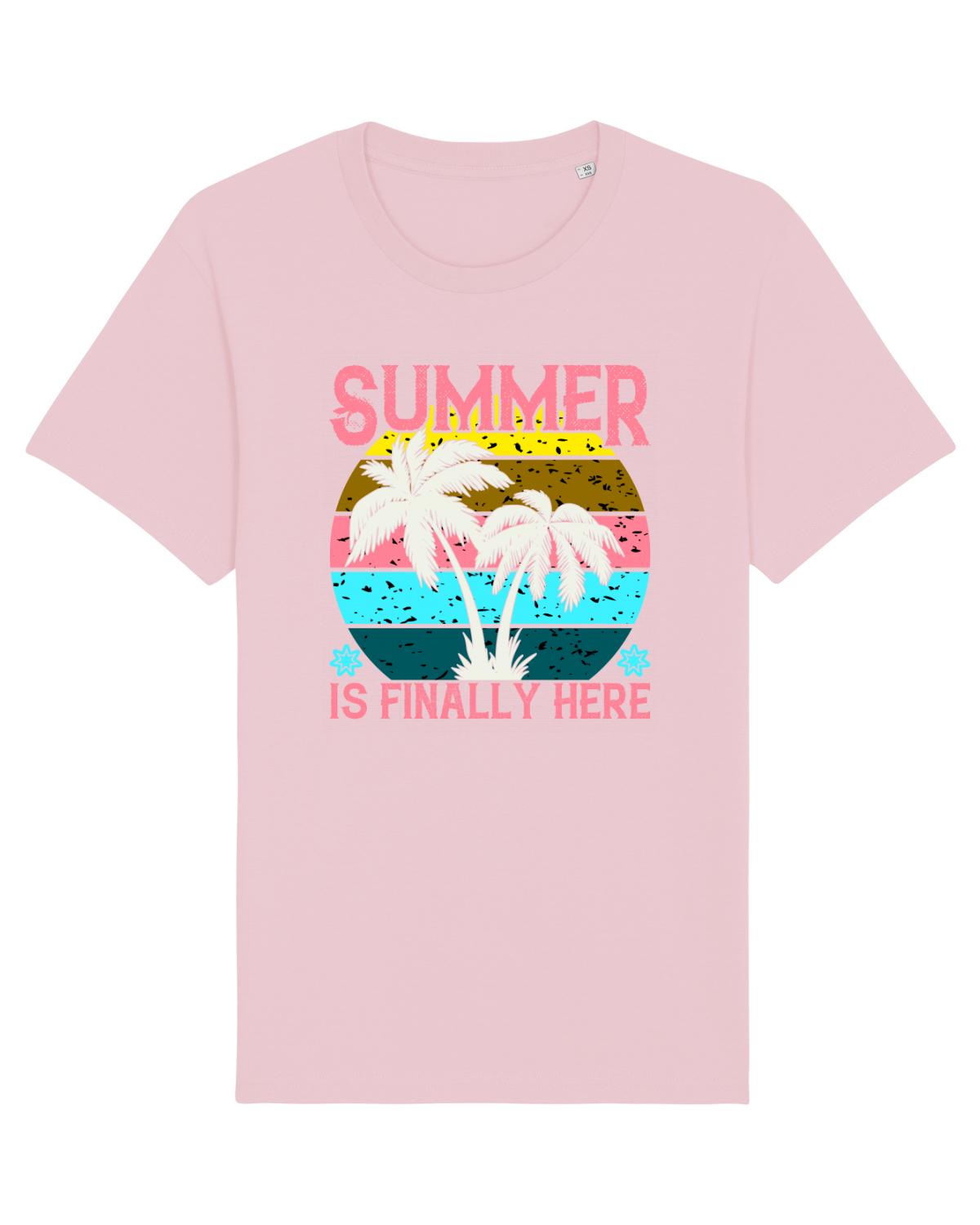 Tricou mânecă scurtă Unisex Rocker Cotton Pink