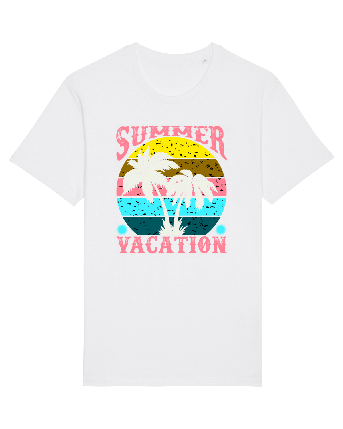 Tricou mânecă scurtă Unisex Rocker White