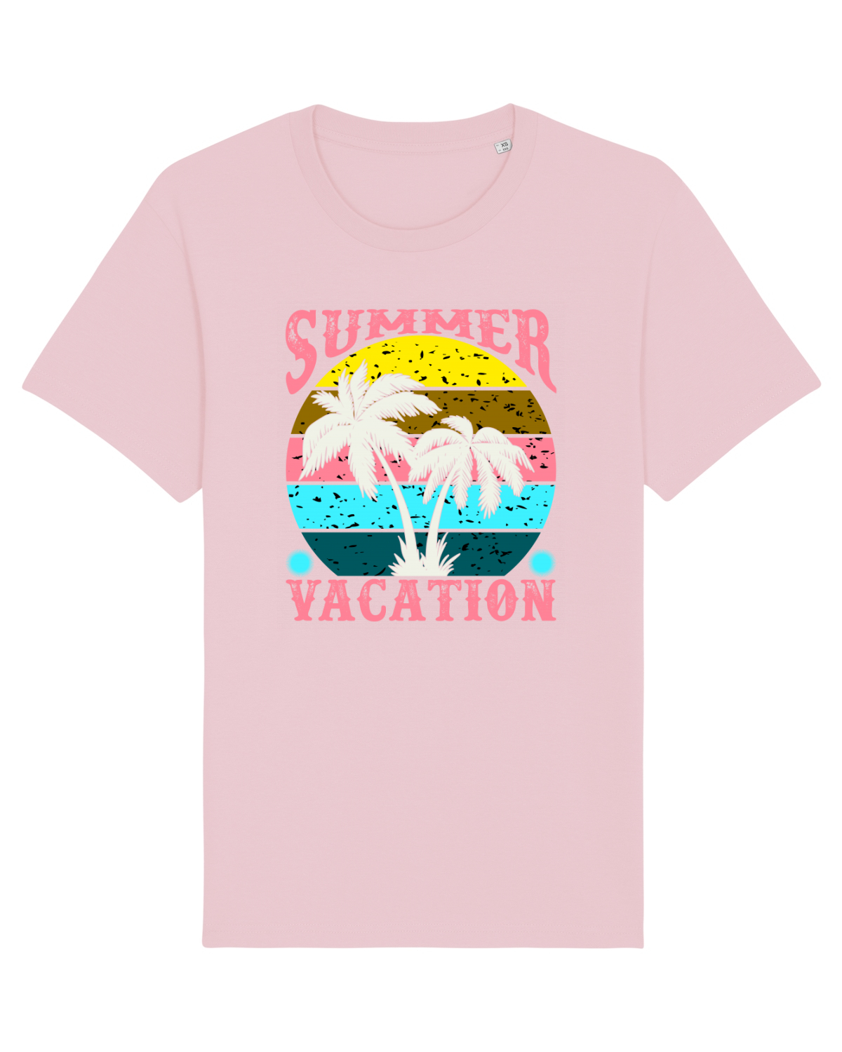 Tricou mânecă scurtă Unisex Rocker Cotton Pink
