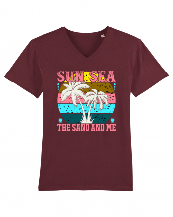 Sun Sea the Sand and Me Burgundy