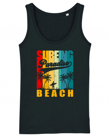 Surfing Paradise Beach Black