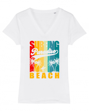 Surfing Paradise Beach White