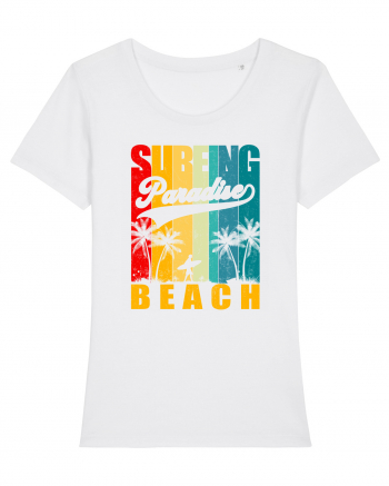 Surfing Paradise Beach White