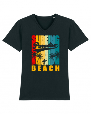 Surfing Paradise Beach Black