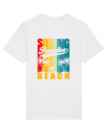 Surfing Paradise Beach White