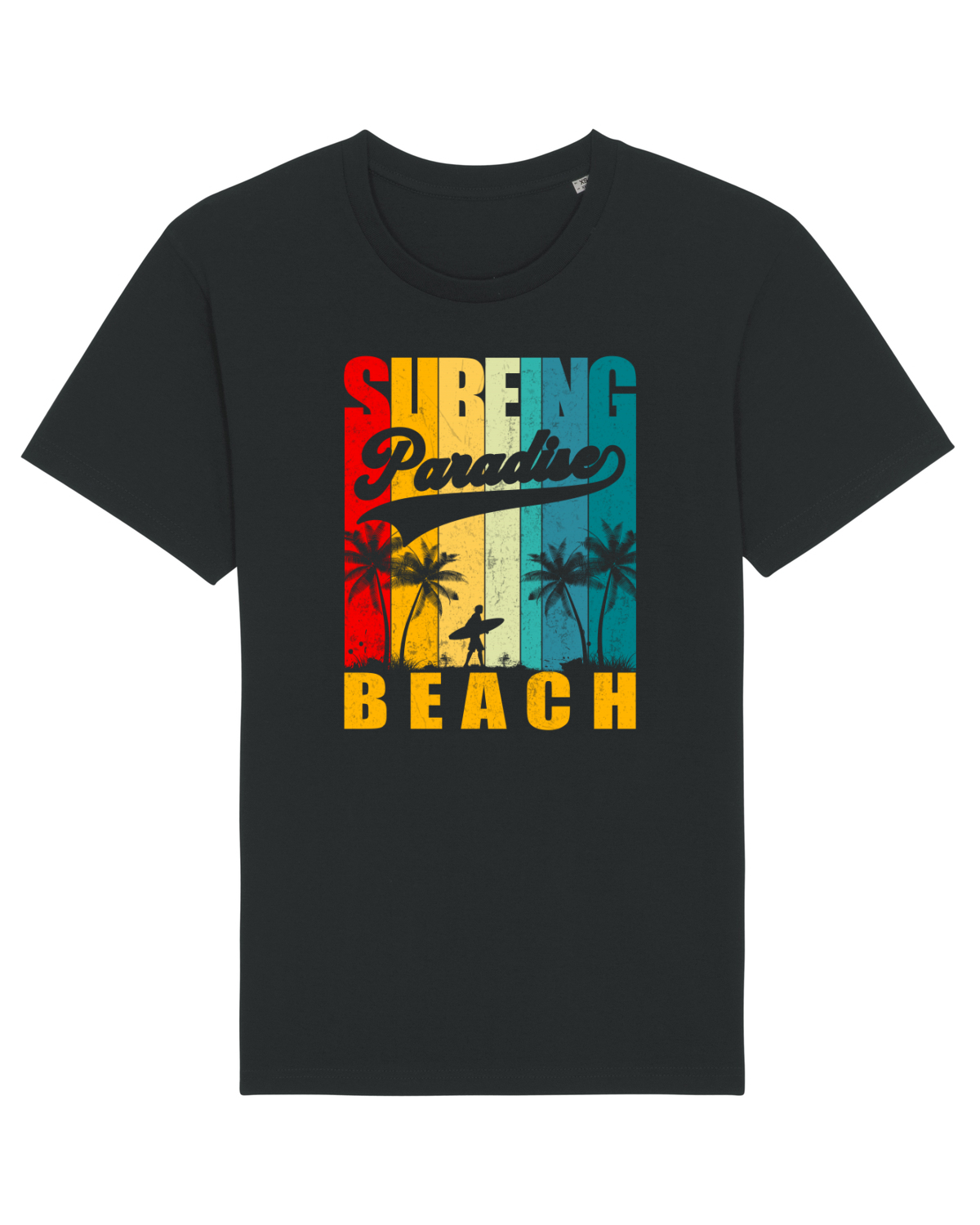 Tricou mânecă scurtă Unisex Rocker Black