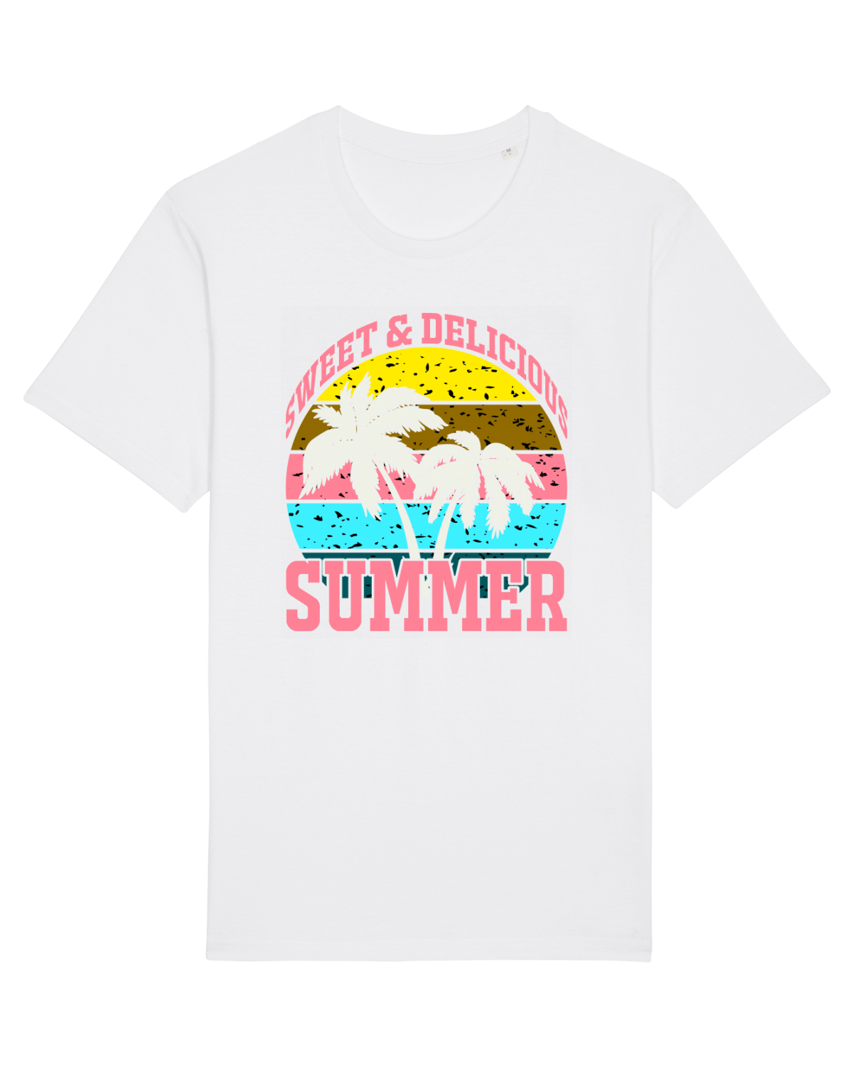 Tricou mânecă scurtă Unisex Rocker White