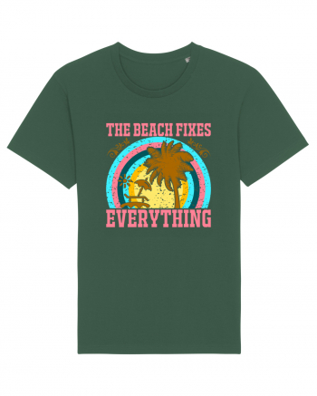 The Beach Fixes Everything Bottle Green