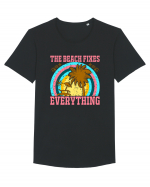 The Beach Fixes Everything Tricou mânecă scurtă guler larg Bărbat Skater