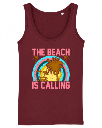 The Beach is Calling Burgundy