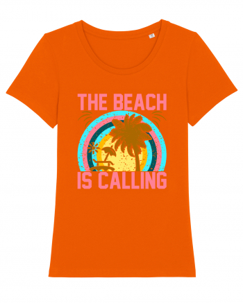 The Beach is Calling Bright Orange