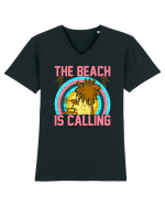 The Beach is Calling Tricou mânecă scurtă guler V Bărbat Presenter