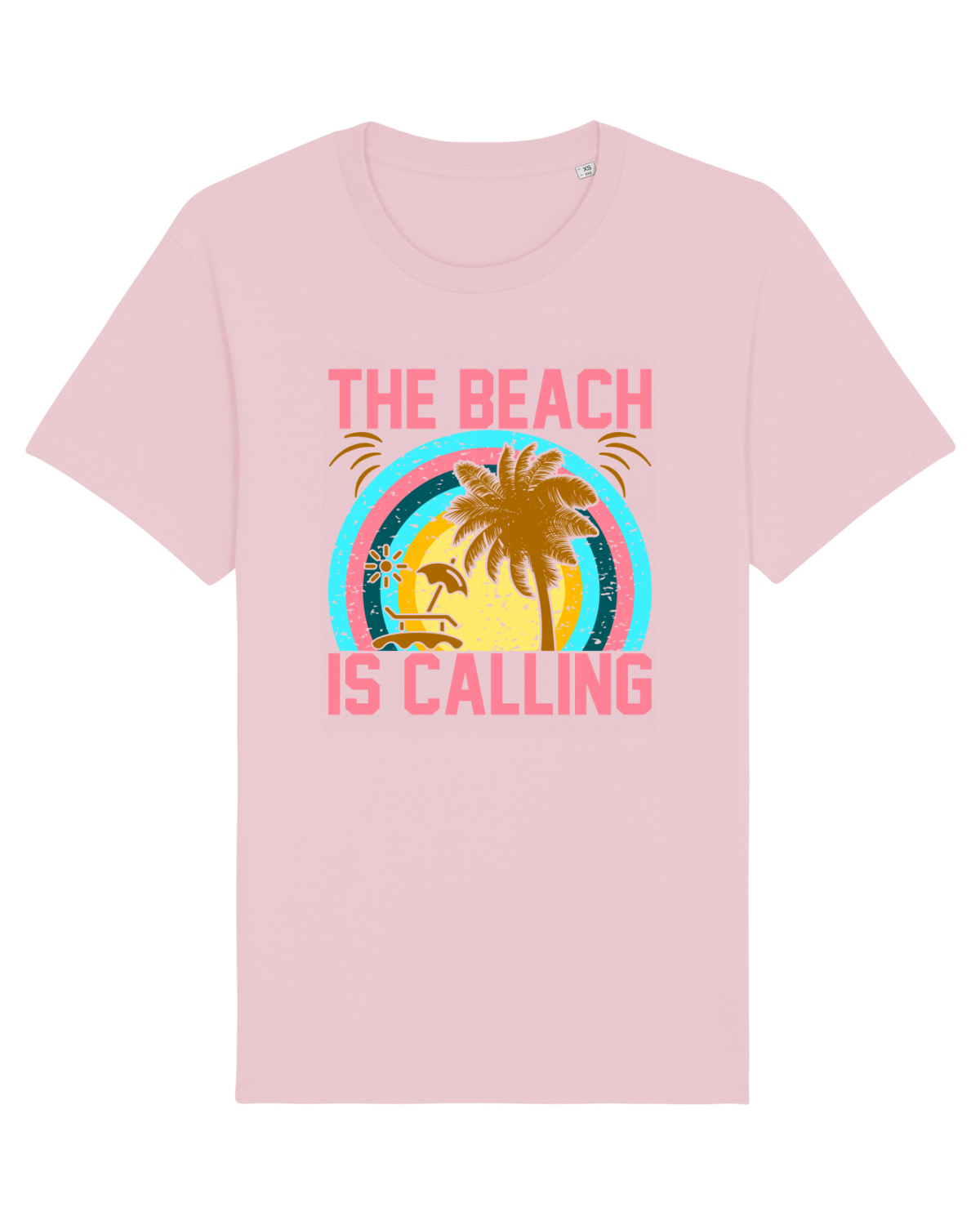 Tricou mânecă scurtă Unisex Rocker Cotton Pink