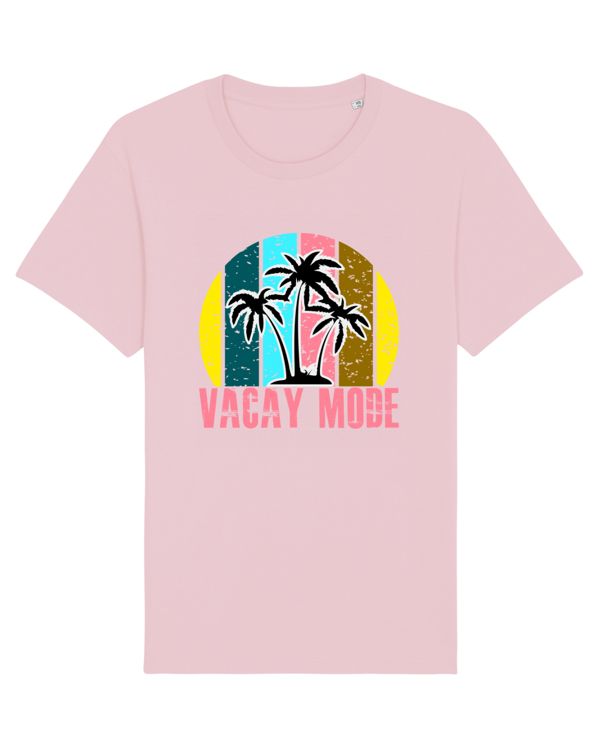 Tricou mânecă scurtă Unisex Rocker Cotton Pink