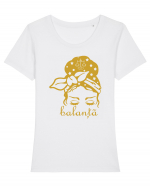 Balanta Tricou mânecă scurtă guler larg fitted Damă Expresser