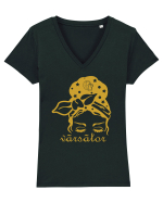 Varsator Tricou mânecă scurtă guler V Damă Evoker
