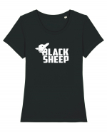 Black sheep (light) Tricou mânecă scurtă guler larg fitted Damă Expresser