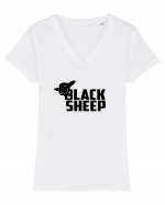 Black sheep (dark) Tricou mânecă scurtă guler V Damă Evoker