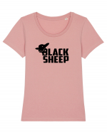 Black sheep (dark) Tricou mânecă scurtă guler larg fitted Damă Expresser