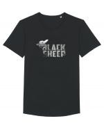 Black sheep (silver) Tricou mânecă scurtă guler larg Bărbat Skater