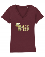 Black sheep (gold) Tricou mânecă scurtă guler V Damă Evoker