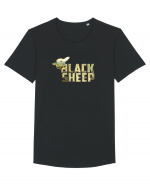 Black sheep (gold) Tricou mânecă scurtă guler larg Bărbat Skater