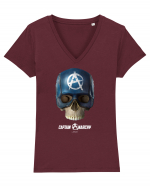 Craniu captain anarchy Tricou mânecă scurtă guler V Damă Evoker