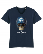 Craniu captain anarchy Tricou mânecă scurtă guler V Bărbat Presenter