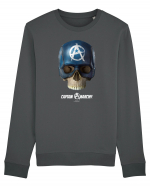 Craniu captain anarchy Bluză mânecă lungă Unisex Rise