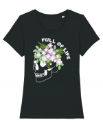 Full Of Life Tricou mânecă scurtă guler larg fitted Damă Expresser