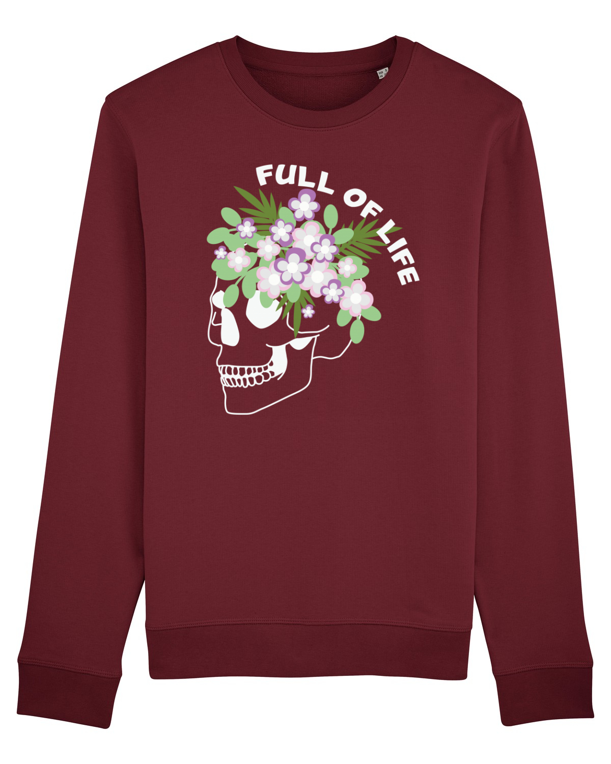 Bluză mânecă lungă Unisex Rise Burgundy