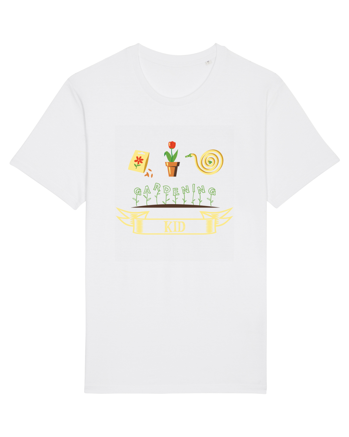 Tricou mânecă scurtă Unisex Rocker White