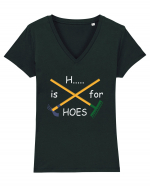 H... is for Hoes Tricou mânecă scurtă guler V Damă Evoker