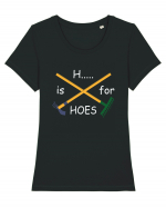 H... is for Hoes Tricou mânecă scurtă guler larg fitted Damă Expresser