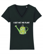 I Just Wet My Plant Tricou mânecă scurtă guler V Damă Evoker