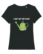 I Just Wet My Plant Tricou mânecă scurtă guler larg fitted Damă Expresser