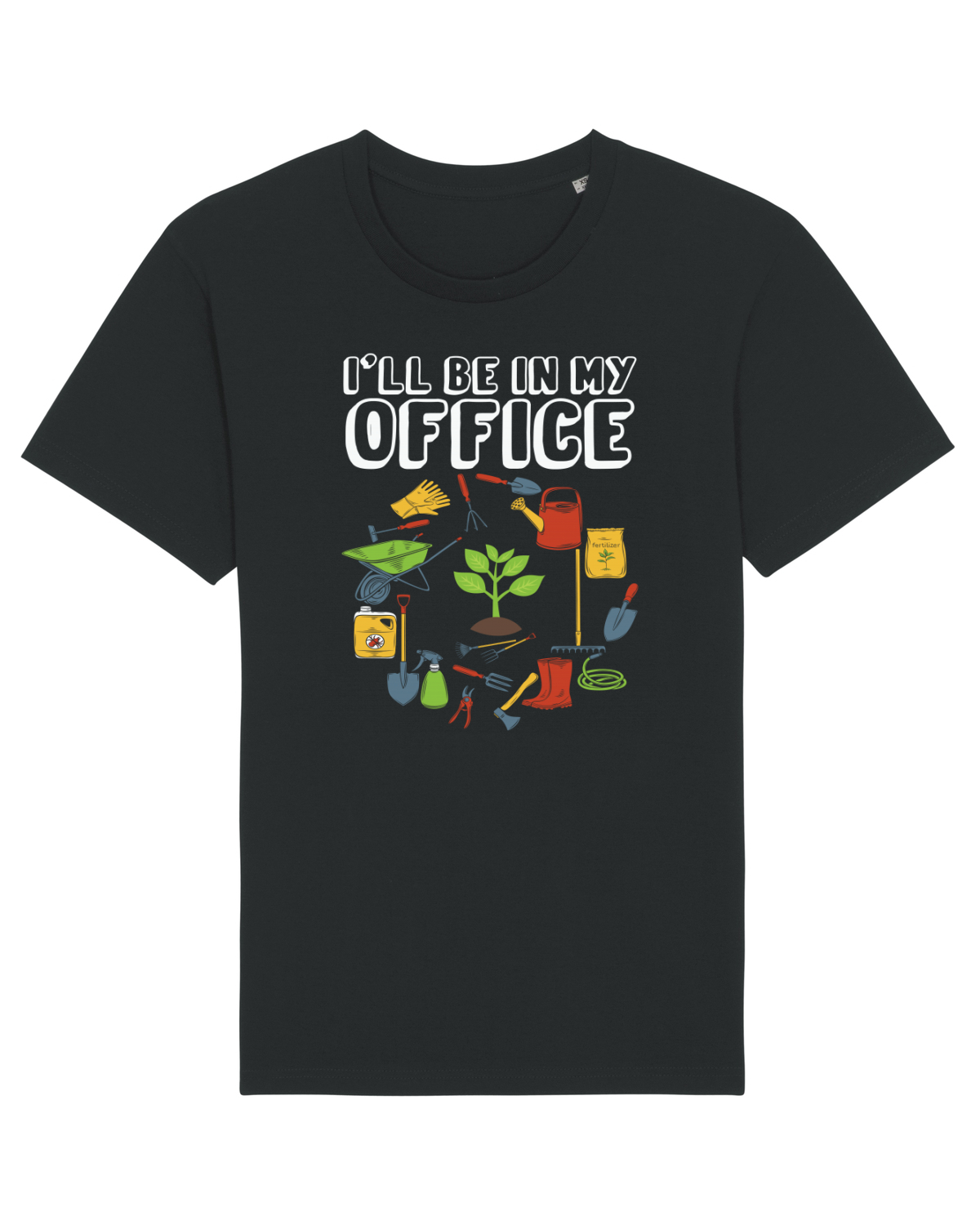 Tricou mânecă scurtă Unisex Rocker Black