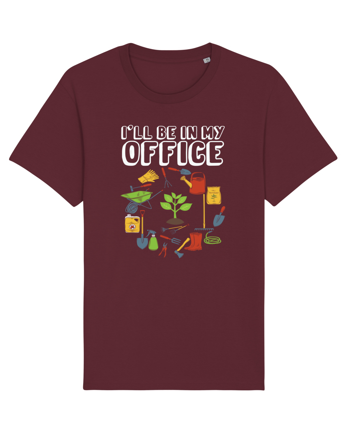 Tricou mânecă scurtă Unisex Rocker Burgundy