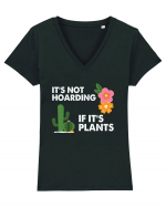 It's Hoarding If It's Plants Tricou mânecă scurtă guler V Damă Evoker