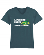 Lawn and Order Special Mowing Unit Tricou mânecă scurtă guler V Bărbat Presenter