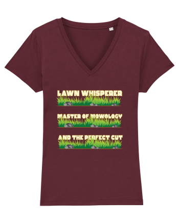 Lawn Whisperer Master of Mowology and the Perfect Cut Burgundy